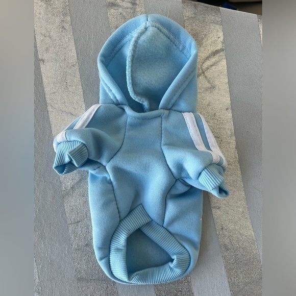 Dog Hoodie Sweater Blue Puppy XS - Picture 2 of 4
